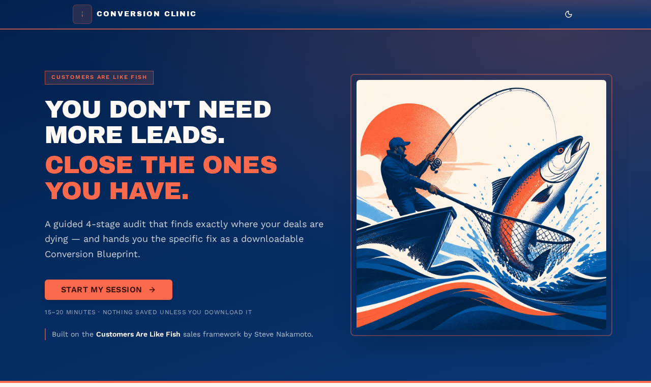 FIX YOUR SALES LEAKS app preview