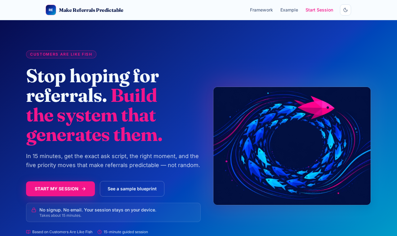 TURN BUYERS INTO REFERRALS app preview